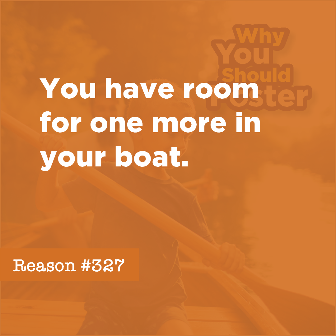 You have room for one more in your boat.