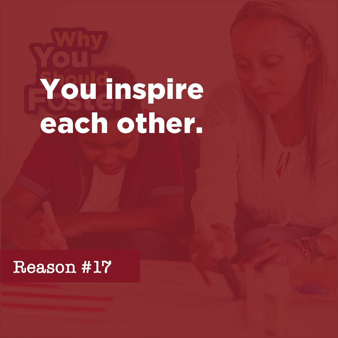You inspire each other.